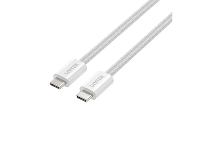 Unitek PD (100W) 1米 Usb-C to Usb-C 磁吸充電線 (白色) #C14141AWH01-1M