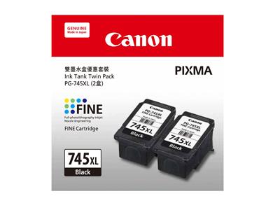 Canon PG-745XL 原廠黑色雙墨盒套裝(高用量) #8294b006AA / 03AA01