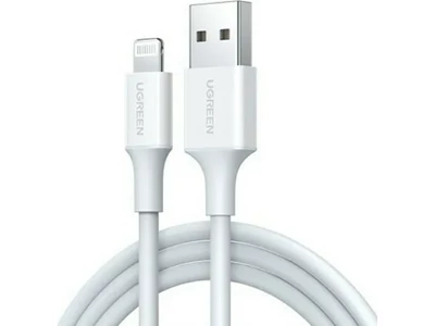 Ugreen 5ft/1.5metre Usb-A to Lightning Cable - MFi Certified (White) #80315