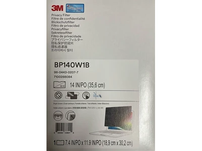 3M BP140w1B 14吋 (16:10) 手提電腦螢幕防窺片(304 mm x 190 mm) #bP140w1b