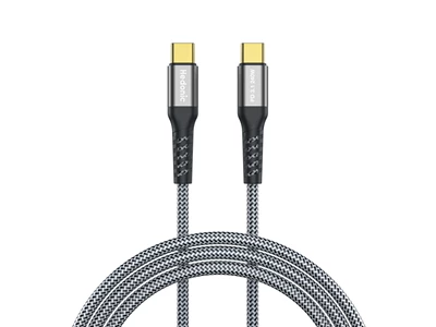 Hedonic ToughPro 0.3米 Usb-C to Usb-C 充電傳輸線 PD (240W) (太空灰) #81077