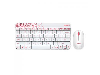 Logitech MK240 Nano 無線迷你滑鼠鍵盤組合 (白色)