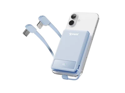 XPower MagThin 10 MT10 PD3.0 10000mAh 行動電源連充電線 (藍色) #MT10Blue (QR, CCC)