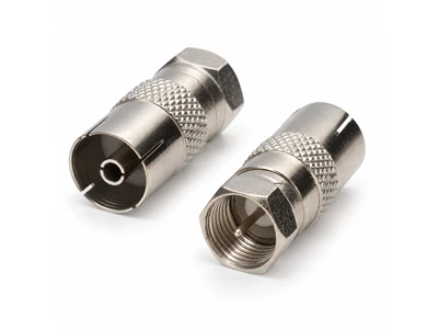 RF Female to F-Type Screw Male Antenna Adapter