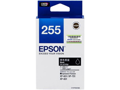 Epson 255 黑色原廠墨水盒 #C13T255180