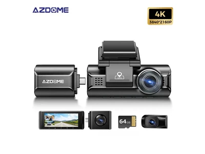 Azdome M550 Max 4K 3.18" 前中後 行車記錄器 #M550-Max