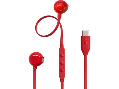 JBL Tune 305C USB-C 半入耳式插線耳機 (紅色) #JBLT305CRED