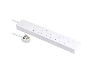 Schneider AvatarOn Extend 13A 6Head Power Strip with individual switch (3M) #TsH36_3_WE_C5