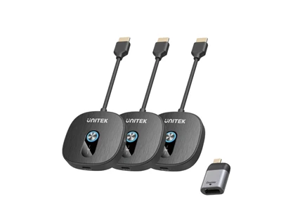 Unitek 無線 1080p HDMI 發射器 連 雙接收器 套裝 #V1711ABK01