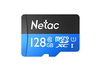 Netac P500 Standard 128Gb (C10, UHS-I, 90Mb/s) MicroSDXC Card w/Adapter #NT02P500STN-128G-R