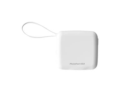 PhotoFast SSBmini Qi2 10000mAh 多功能固態行動電源 (白色) #Minissb10000WH (QR,CCC)