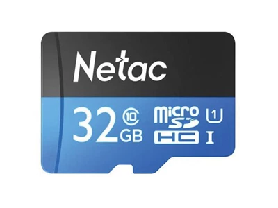 Netac P500 Standard 32Gb (C10, UHS-I) MicroSDHC Card w/Adapter #NT02P500sTN-032g-R