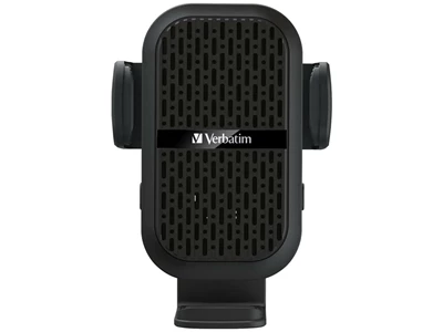 Verbatim Dual Coil 15W Wireless Charger Auto-Clamp Car Mount with Cooling Fan#66896