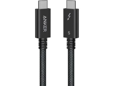 Anker Prime 1米 Thunderbolt 5 240W USB-C 對 USB-C 高速傳輸線（黑色）#A84N1012