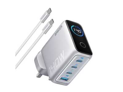 Anker GaN Usb 140W 4位 (1A3C) 充電器 (銀色) #B2697K41