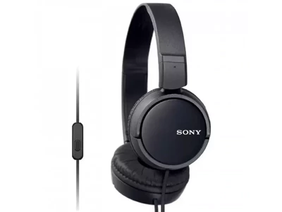 Sony MDR-zX110AP Stereo HeadPhone 3.5mm w/Mic for MobilePhone (Black) #505326201