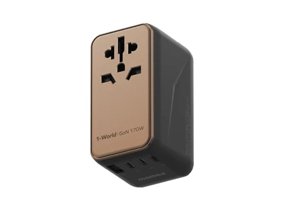 MOMAX 1-World 170W 4位+AC 旅行充電插座 (砂岩) #UA17UKD