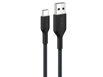 Belkin BoostCharge Pro 10ft/3metre Usb-A to Type-C Usb Cable 15W (Black) #CAb022FQ3MbK