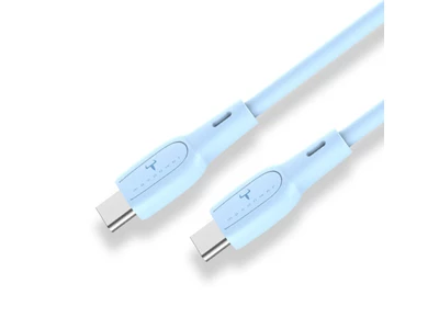 2theMax YY110C 3ft/1metre Usb-C to Usb-C Cable PD (60W) (Blue) #D24418-Mb-L
