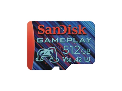 Sandisk GAMEPLAY 512Gb (V30, UHS-I_U3, 190Mb/s) MicroSDXC Card #SDSQXAV-512G-GN6XN