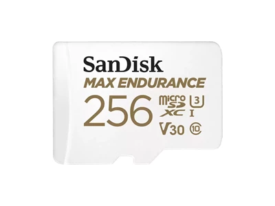 Sandisk Max Endurance 256Gb (V30, UHS-I_U3, 100Mb/s) MicroSDXC Card w/Adapter #SDSQQVR-256G-GN6IA