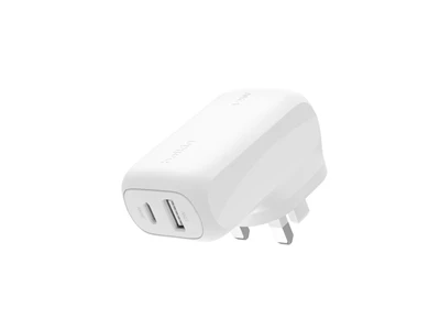 Belkin BoostCharge-Pro 42W  2位快速充電器 (白色) #WCB009myWH