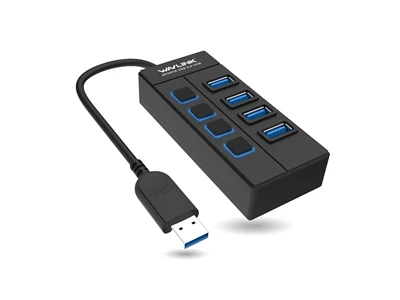 Wavlink WL-UH30414 4-Port USB 3.0 Hubs (Black)