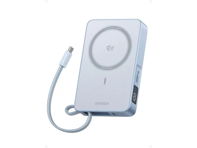 Ugreen PB773 QI2.2(25W) 10000mAh Magnetic Power Bank w/Usb-C Cable #65958B (CCC)