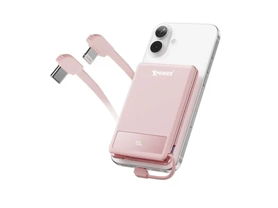 XPower MagThin 10 MT10 PD3.0 10000mAh 行動電源連充電線 (粉紅色) #MT10Pink (QR, CCC)