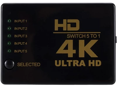 PC-Home 5in1out 4K HDMI Switch Box w/Remote #3100001370