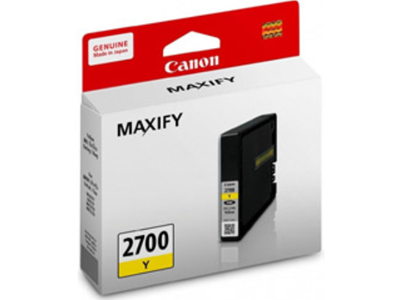 Canon Pgi-2700XL Y 原廠黃色墨水盒 (高用量)