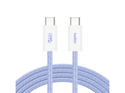 Belkin BoostCharge 1.5米 240W Usb-C to Usb-C 充電線 2件裝 (藍色) #CAB019qc05BL2PK