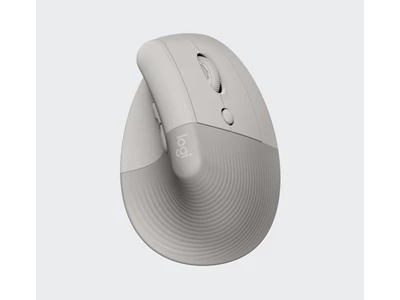 Logitech Lift 人體工學垂直滑鼠 - Usb +BT側鍵 (霧灰色) #910-007665