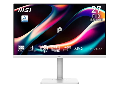 MSI ProMax 271QPHW E14 27"(wide) 2K WQHD iPS LED 專業辦公顯示器 (白色) #9S6-3PF54H-017