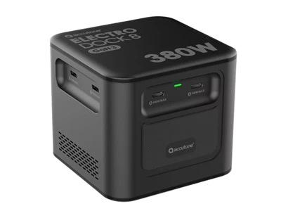 Accutone Electro Dock 8 GaN III Usb Charger (380W, 8port, PD, 2xUsb-A, 6xUsb-C, Black) #ELECTRO-DOCK 8