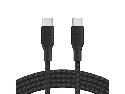 Belkin Boost Charge USB-C to USB-C 100W PD 編織充電線 3米 (黑色) #CAB014BT3MBK