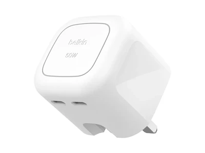 Belkin BoostCharge Pro 50W 的雙 USB-C 充電器 #WCH019myWH