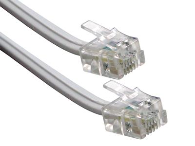 PC-Home US 6P4C Telephone Cable 3m 10ft (White)
