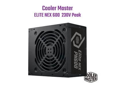 Cooler Master Elite NEX 600w ATX Power Supply w/12cm Fan #MPw-6001-ACbK-PUK