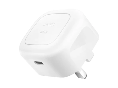 Belkin BoostCharge 45W USB-C 迷你充電器 (白色) #WCA013myWH