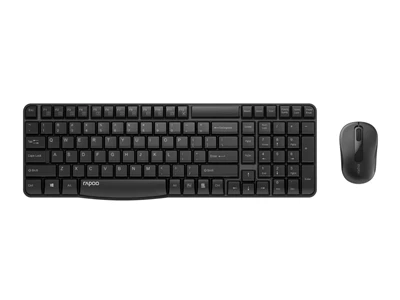 Rapoo X1800s-B 中文無線防濺水滑鼠鍵盤套裝 (黑色) #18180