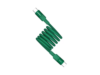 MOMAX Mag.Link 3ft/1metre Usb-C to Usb-C Cable Magnetic PD (100W) (Green) #DC52g