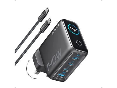 Anker GaN Usb 140W 4位 (1A3C) 充電器 (深灰色) #B2697KZ1