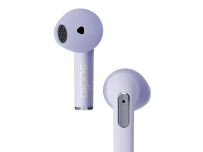 Sudio N2 Stereo EarBud-Earphone Bluetooth w/Charge Case Dual Mic (Purple) #N2PUR