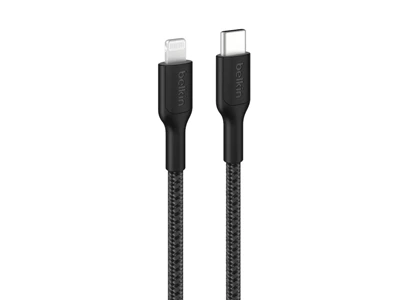 Belkin BoostCharge Pro 1米 Usb-C to Lightning 充電線 - MFi Certified (黑色) #CAA022FQ1MBK
