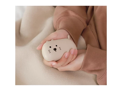 Techgear 小貓喵(杏白色) 暖手寶 4000mAh #789-013_H-w-04AP