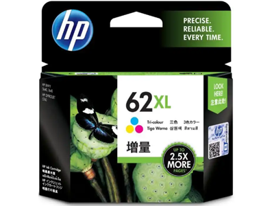 HP 62XL High Yield Tri-color Original Ink Cartridge (High Capacity) #C2P07aa