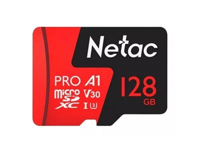 Netac P500 Extreme Pro 128Gb (C10, UHS-I_U1, 90Mb/s) MicroSDXC 記憶卡 #NT02P500PRO-128G-R