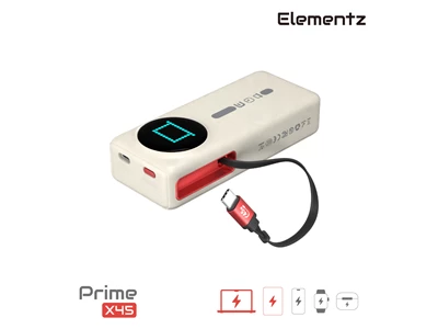 Elementz MagPrime X45 PD 45W 10000mAh 行動電源 (白色) #PMP-X45(WH) (QR, CCC)