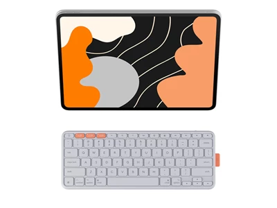 Logitech Flip Folio (Pro & Air 11") 磁吸式 iPad 鍵盤保護支架 (淺灰色) #920-013850